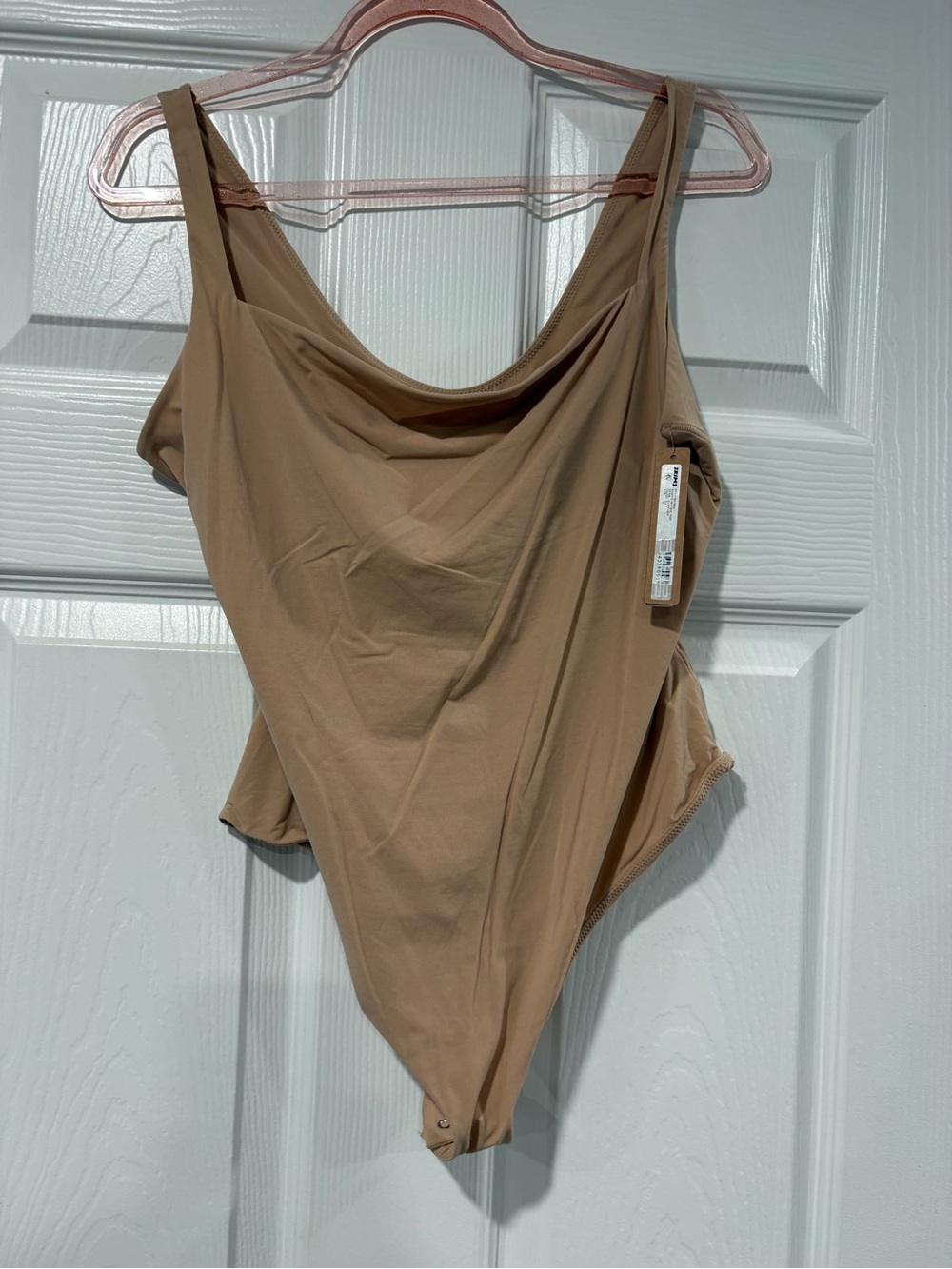 SKIMS Fits Everybody Square Neck Bodysuit in clay